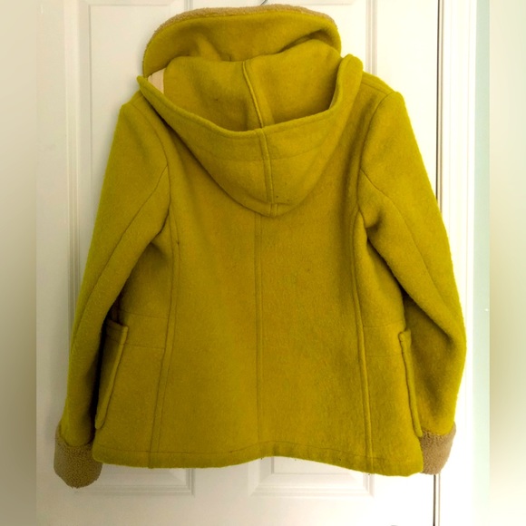 Gloverall Woman’s Short Duffle Coat - Lime Green - UK Size 10 - Picture 2 of 4